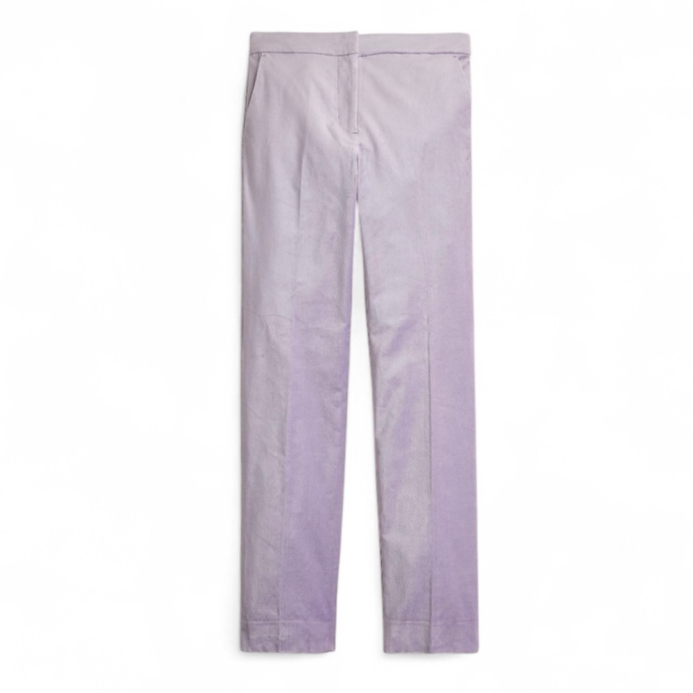❣️J.Crew Lilac “Kate” Velvet Slim-Fit Pants Size 6P